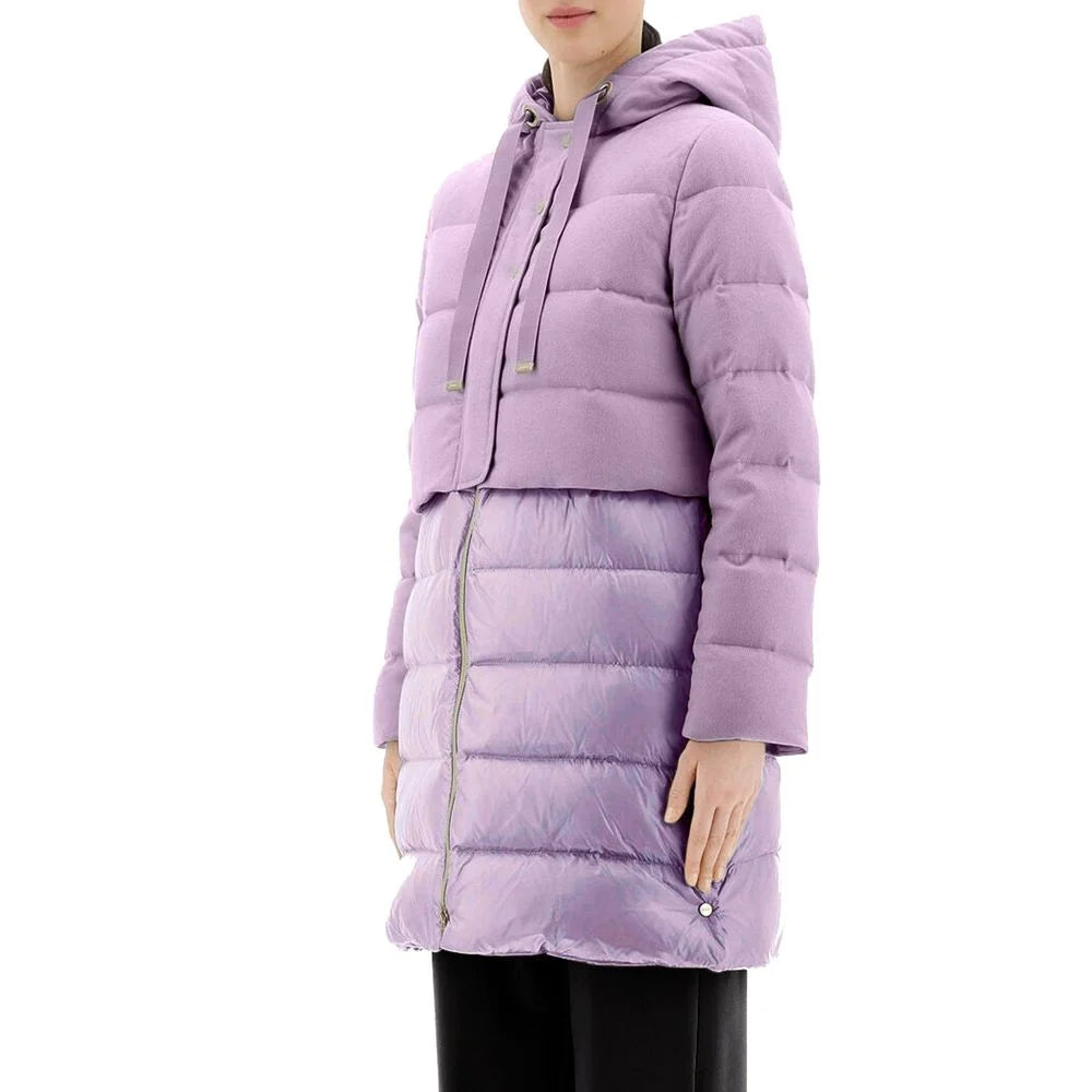 Herno Purple Cashmere Coat - 42