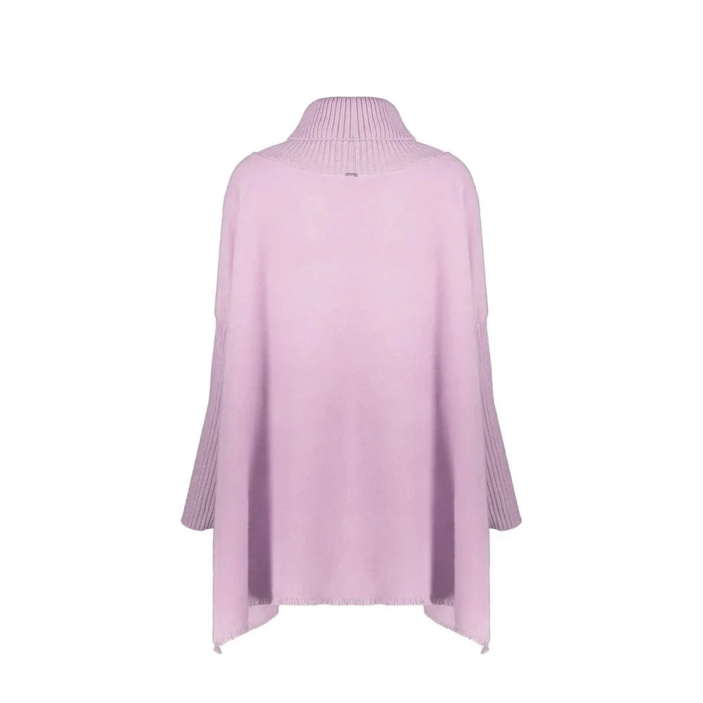 Herno Purple Virgin Wool Poncho - 42