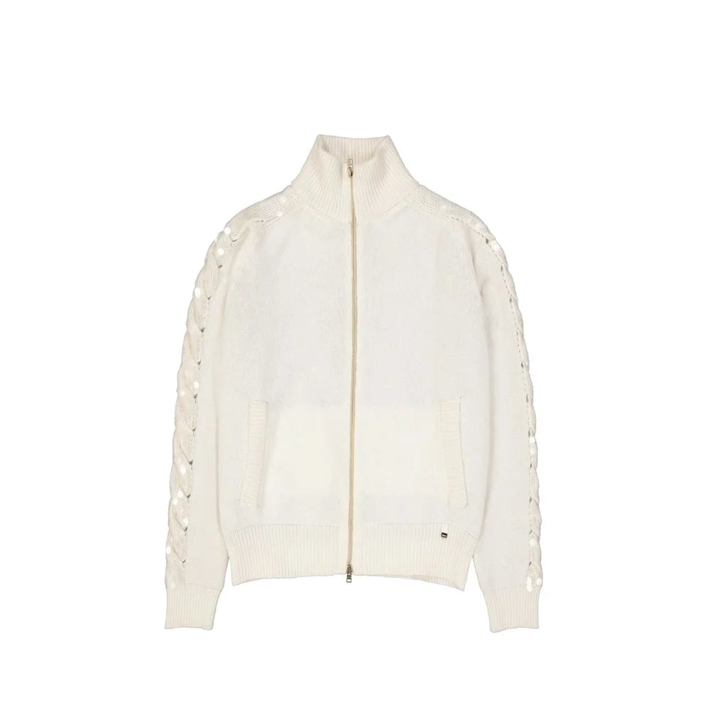 Herno White Cashmere Cardigan - 42