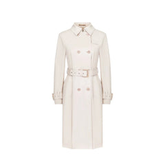Herno White Cotton Coat