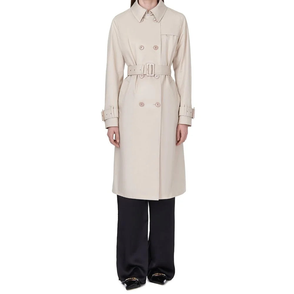 Herno White Cotton Coat