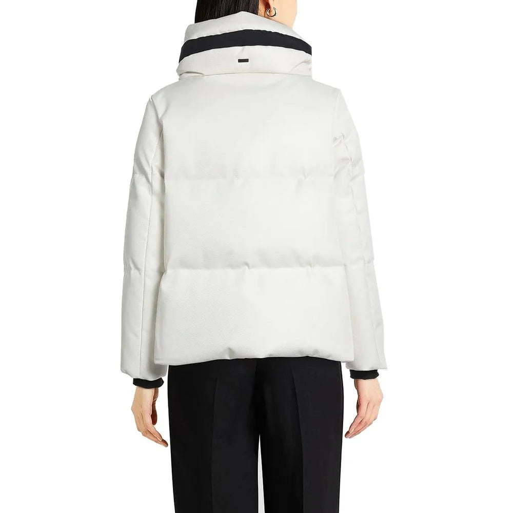 Herno White Polyester Coat - 38