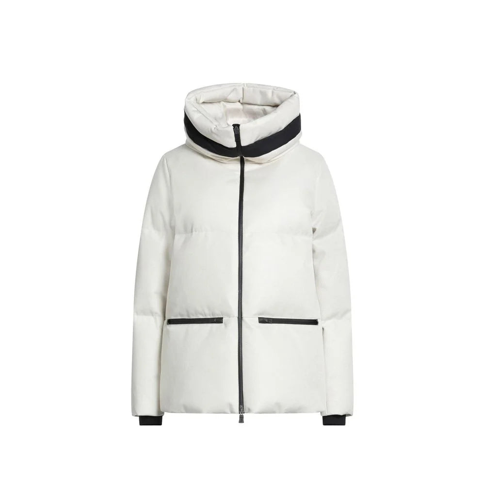Herno White Polyester Coat - 38