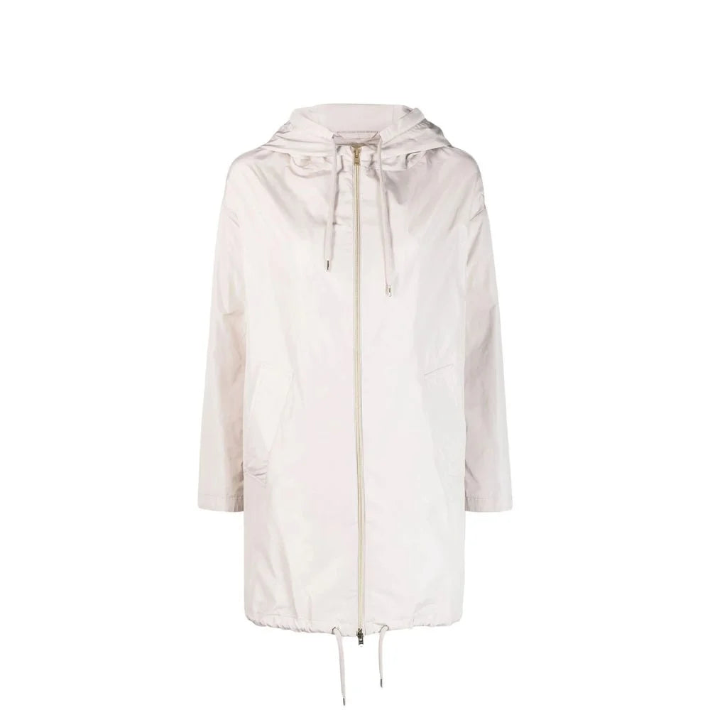 Herno White Polyester Coat - 44