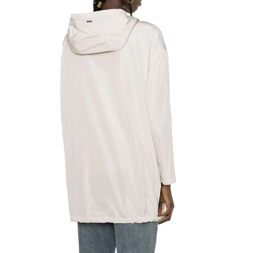 Herno White Polyester Coat - 44