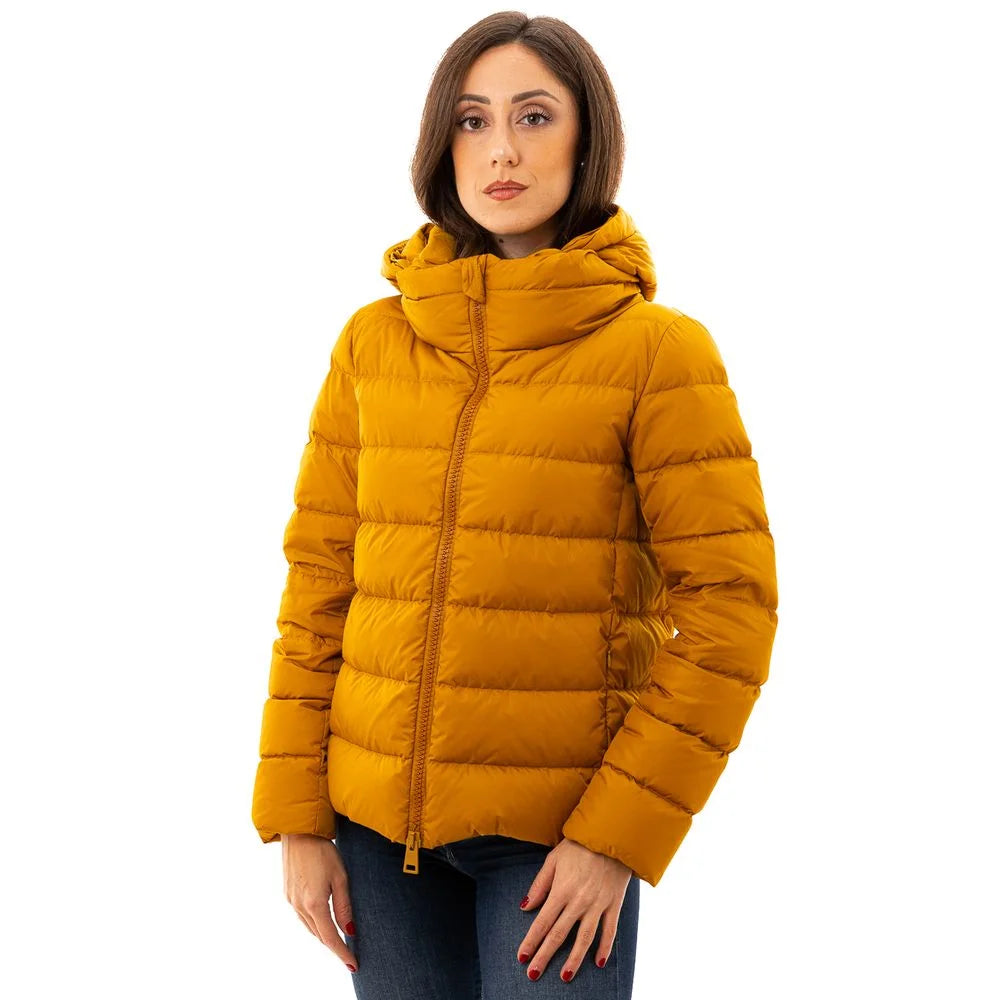 Herno Yellow Polyamide Jackets & Coat - IT42|M - Puffer Jackets