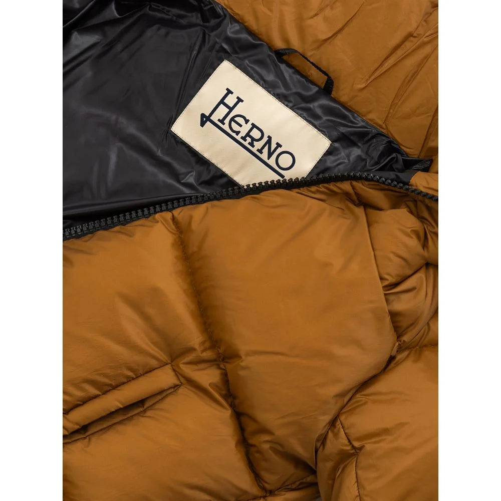 Herno Yellow Polyamide Jackets & Coat - IT42|M - Puffer Jackets