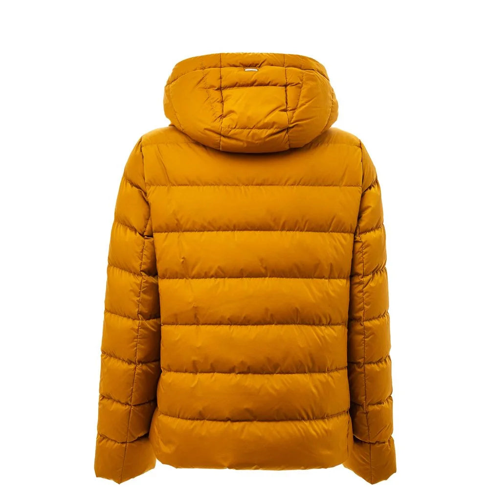 Herno Yellow Polyamide Jackets & Coat - IT42|M - Puffer Jackets