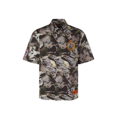 Heron Preston Bicolor Cotton Pattern Shirt - L