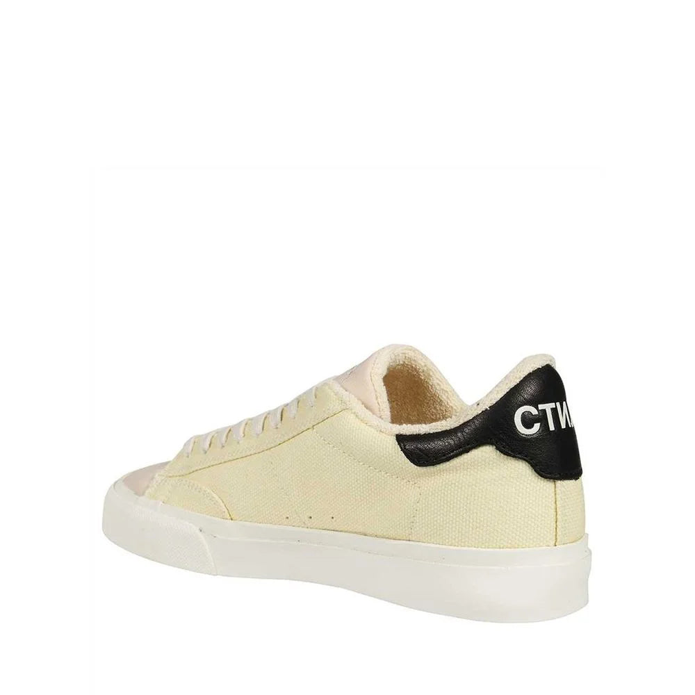 Heron Preston White Canvas Low Top Sneakers - EU40/US7