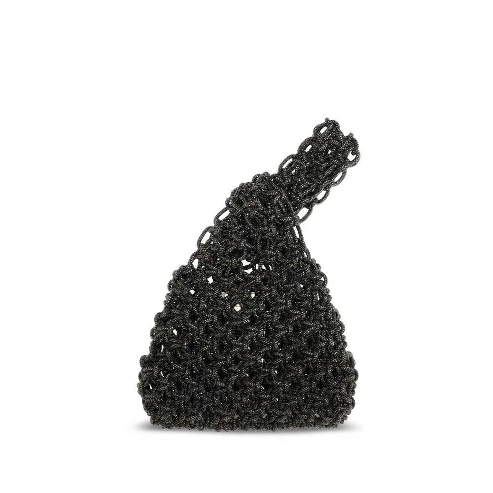 HIBOURAMA Black Resin Handbag