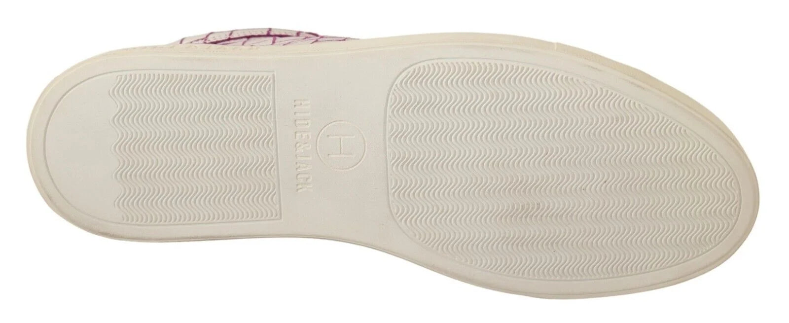 HIDE & JACK White Bordeaux Leather Casual Lace Up Sneakers Shoes - EU42/US9 - Sneakers