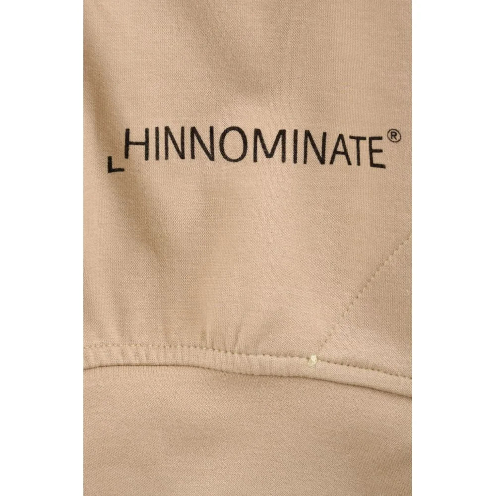 Hinnominate Beige Cotton Women Sleeveless Hoodie - Hoodies