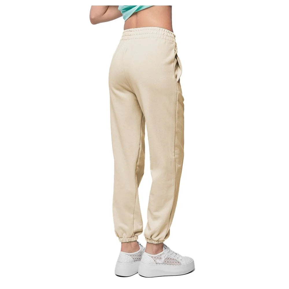 Hinnominate Beige Cotton Women Sweatpant - Sweatpants