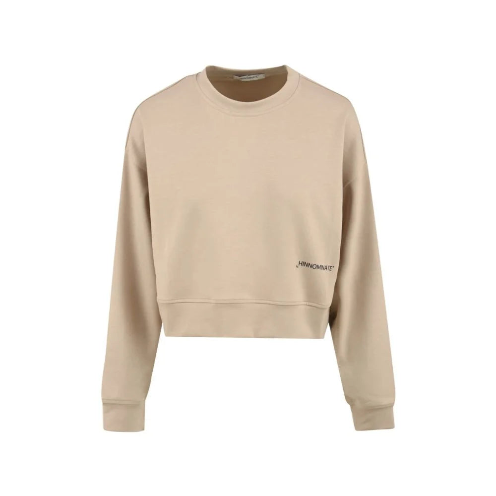Hinnominate Beige Modal Women Sweater - XL