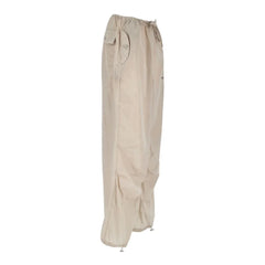 Hinnominate Beige Nylon Women’s High-Waisted Trouser - Trousers