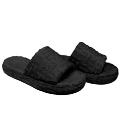 Hinnominate Black Cotton Women Sandal - Slippers