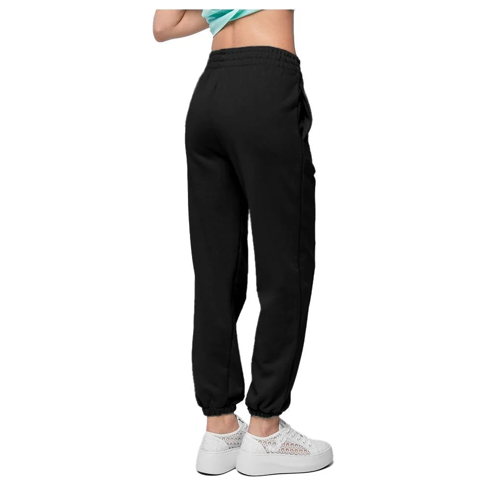 Hinnominate Black Cotton Women Sweatpant - Sweatpants