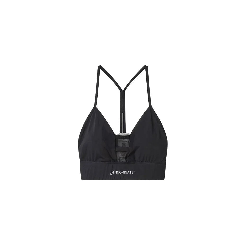 Hinnominate Black Nylon Women Top - Sports Bras