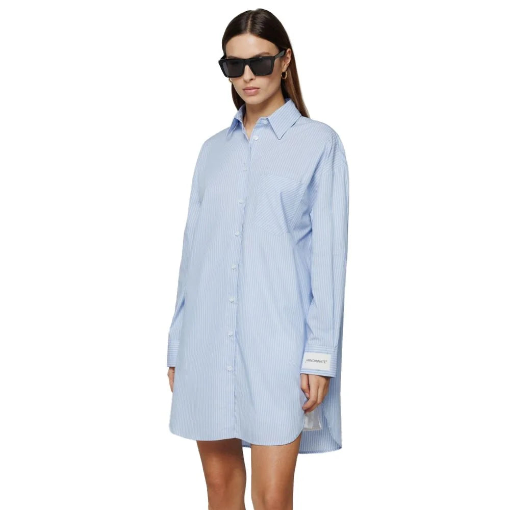 Hinnominate Blue Cotton Shirt - L - Shirts