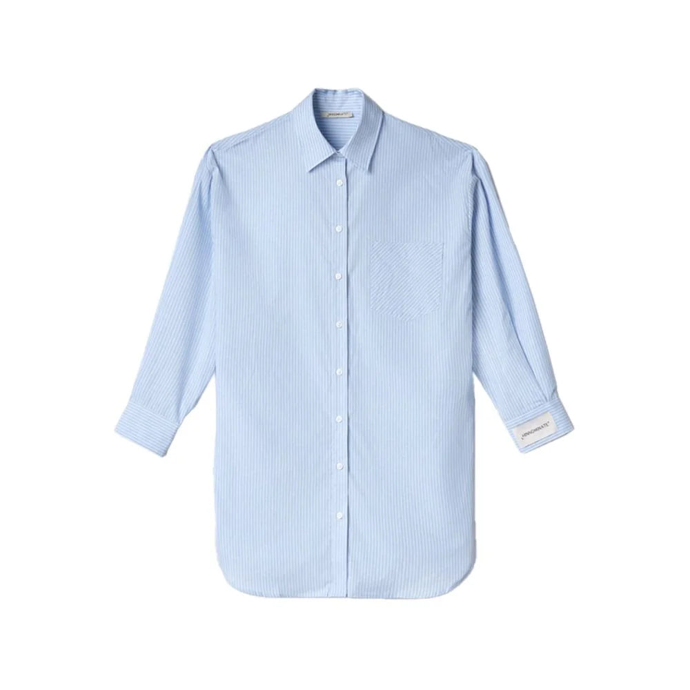 Hinnominate Blue Cotton Shirt - L - Shirts