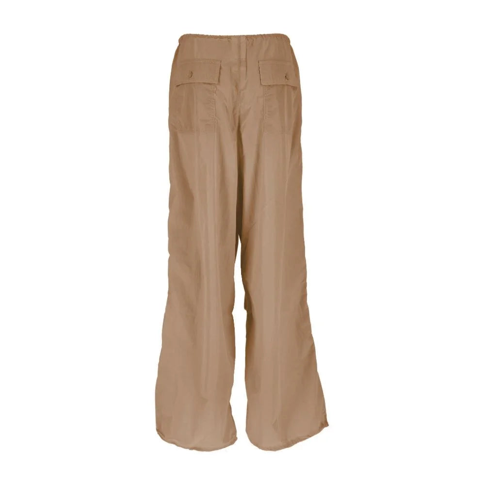 Hinnominate Brown Nylon Women Trouser - XL - Trousers