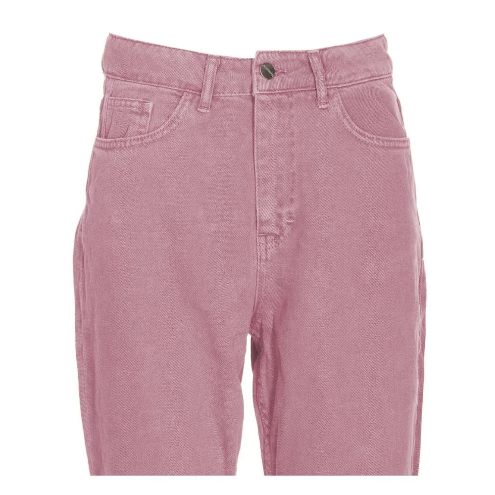 Hinnominate Chic Pink Raw Cut Bottom Jeans - M - Jeans