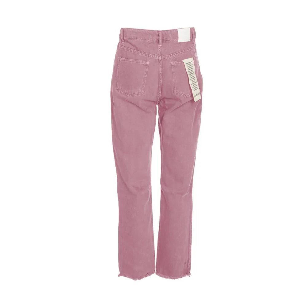 Hinnominate Chic Pink Raw Cut Bottom Jeans - M - Jeans
