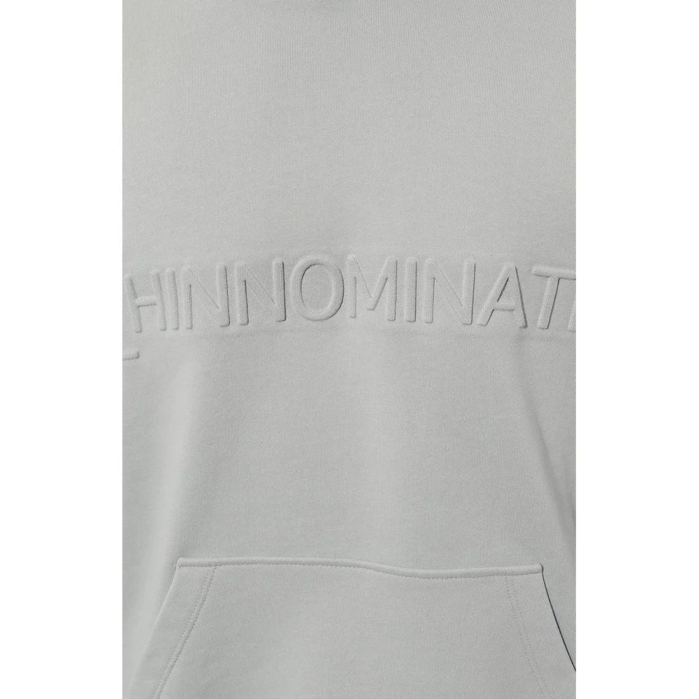 Hinnominate Gray Cotton Men Hoodie - Hoodies