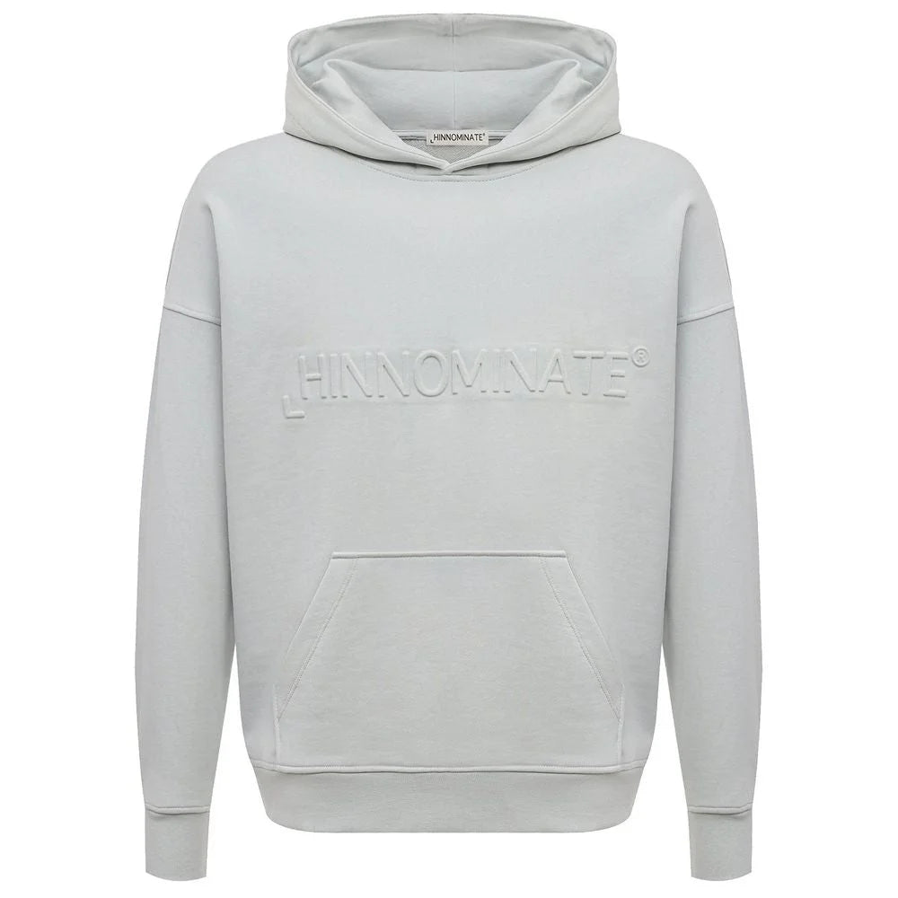 Hinnominate Gray Cotton Men Hoodie - Hoodies
