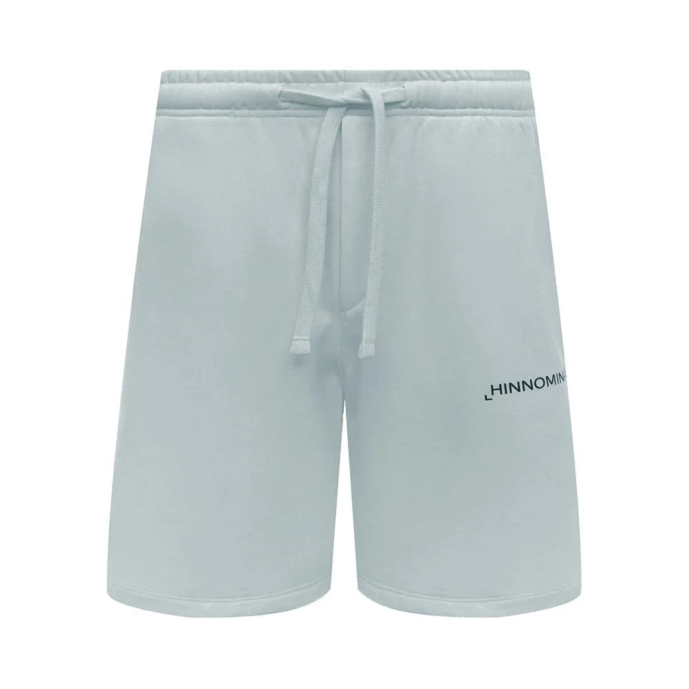 Hinnominate Gray Cotton Short - Jogger Shorts