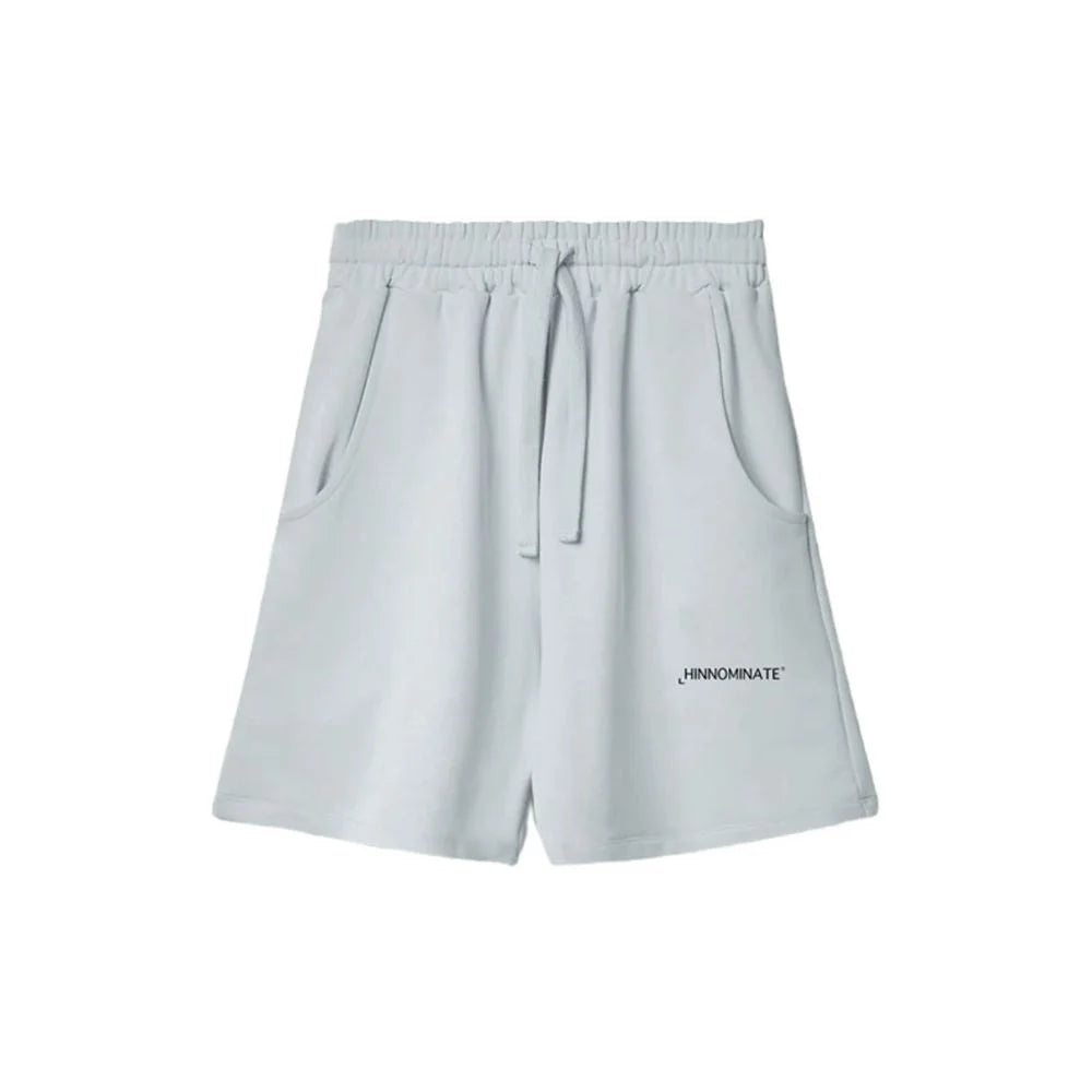 Hinnominate Gray Cotton Short - Jogger Shorts