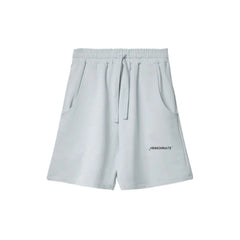 Hinnominate Gray Cotton Short - Jogger Shorts