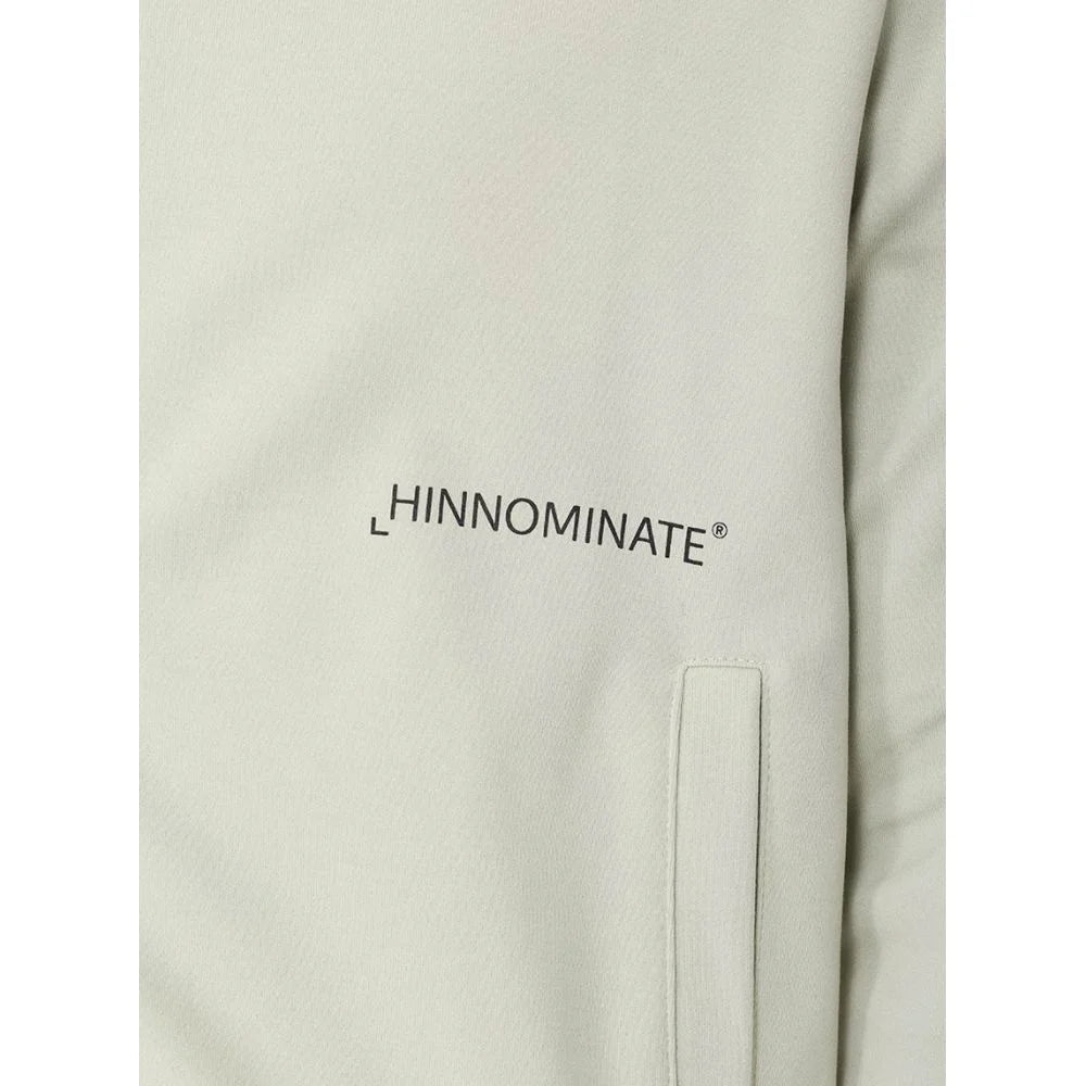Hinnominate Green Cotton Men’s Hoodie - Hoodies