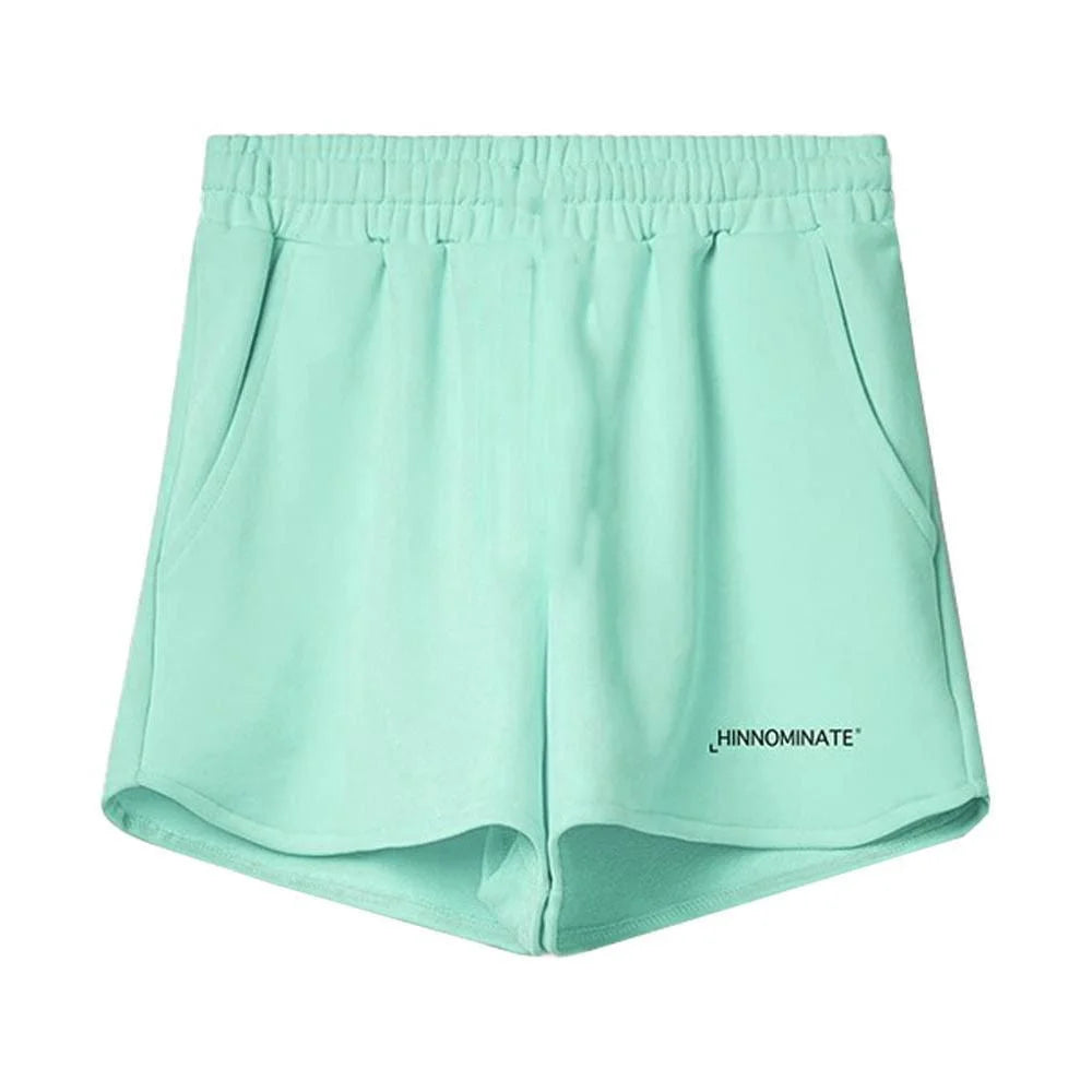 Hinnominate Green Cotton Short - XL - Jogger Shorts