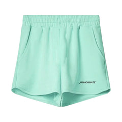 Hinnominate Green Cotton Short - XL - Jogger Shorts