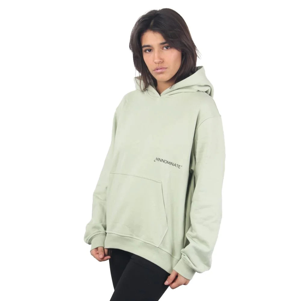 Hinnominate Green Cotton Women Sweater - Hoodies