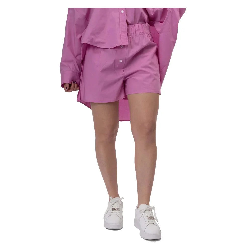 Hinnominate Pink Cotton Short - XS - Bermudas