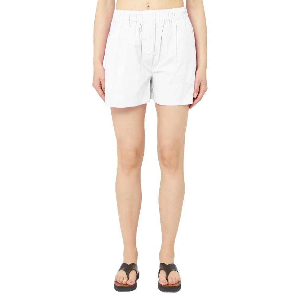 Hinnominate White Cotton Short - Bermudas