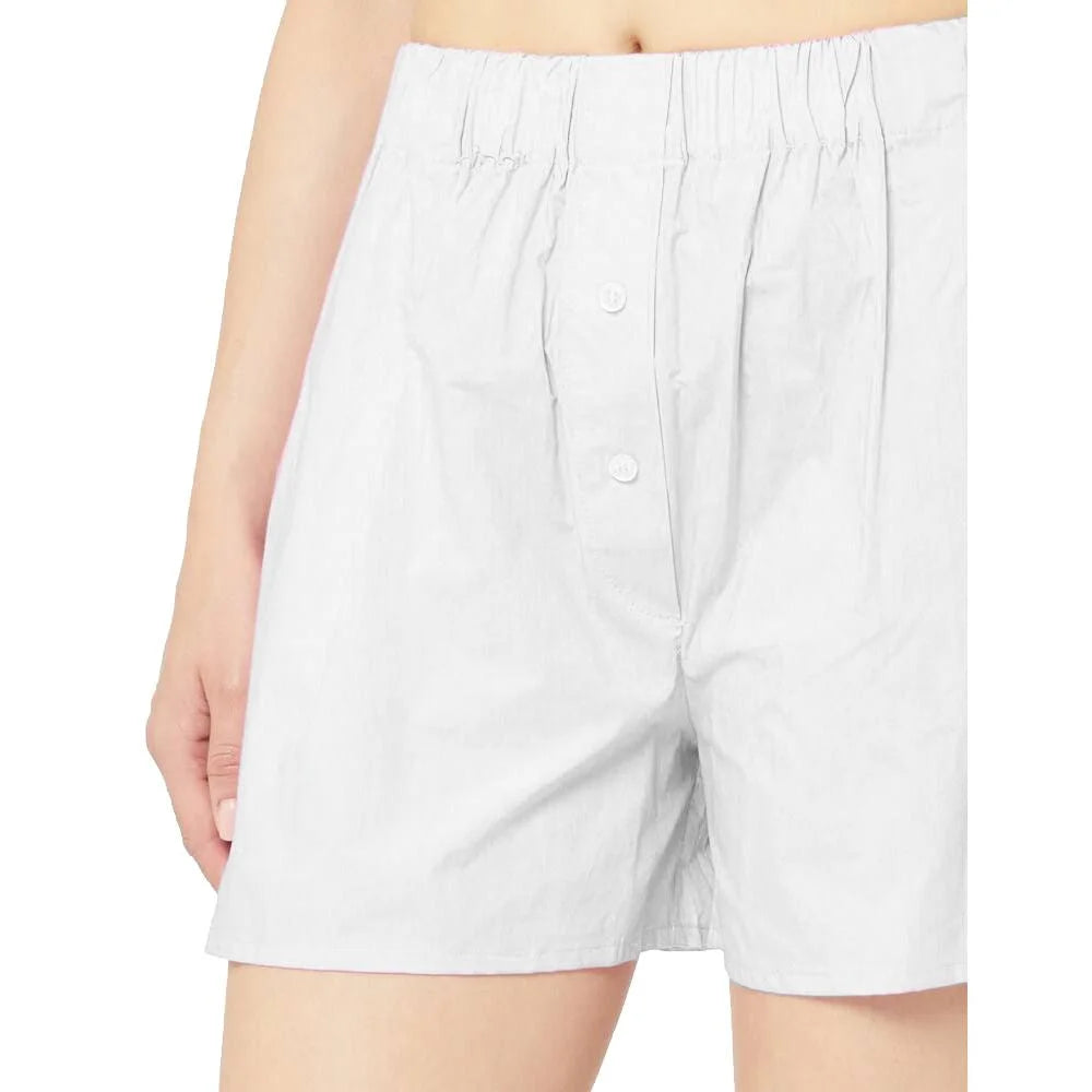 Hinnominate White Cotton Short - Bermudas
