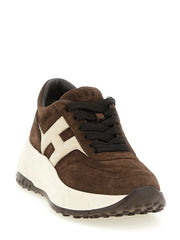 Hogan Brune Sneakers i Kalveskind