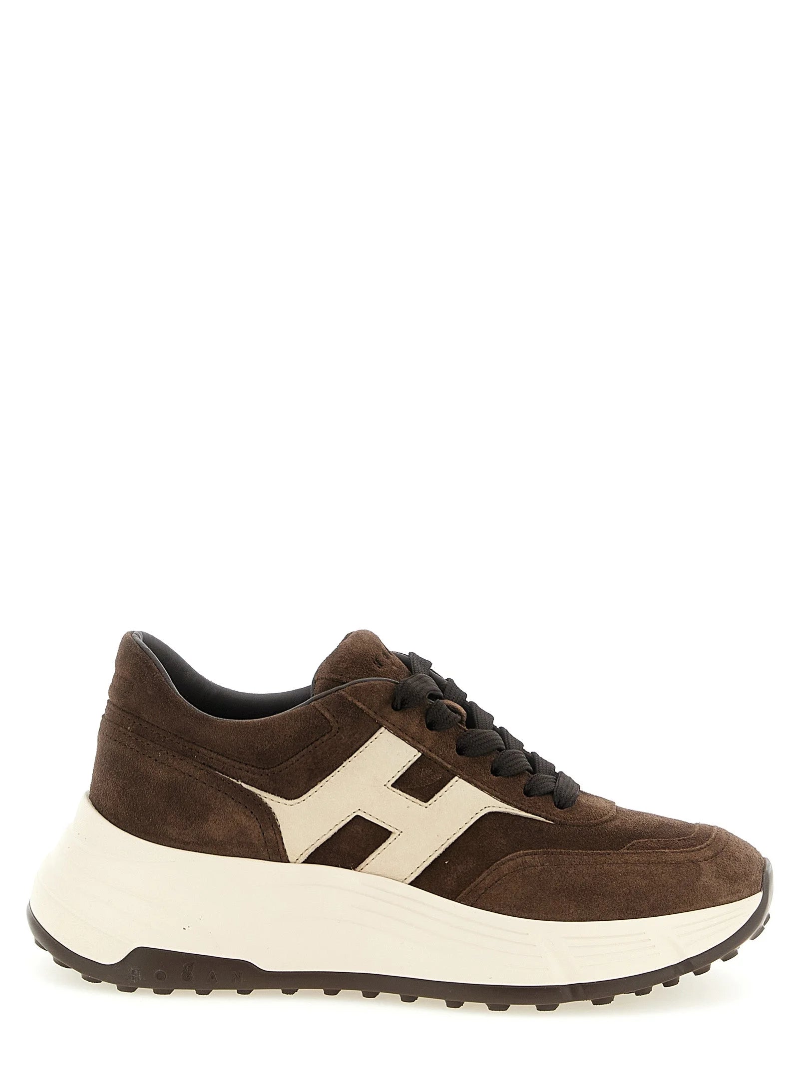 Hogan Brune Sneakers i Kalveskind