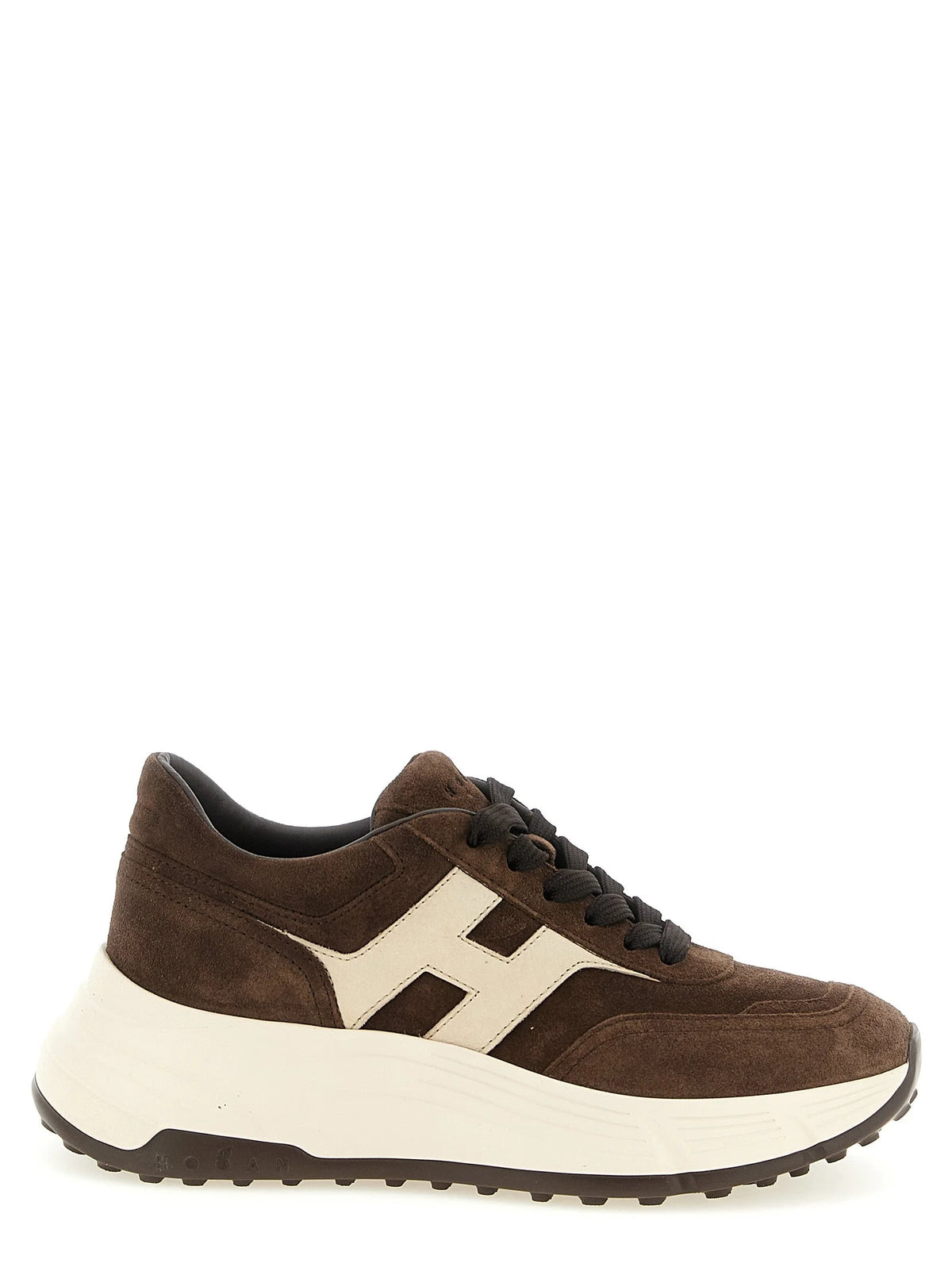 Hogan Brune Sneakers i Kalveskind
