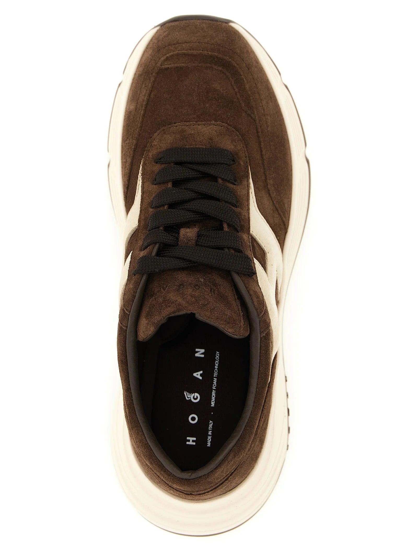Hogan Brune Sneakers i Kalveskind