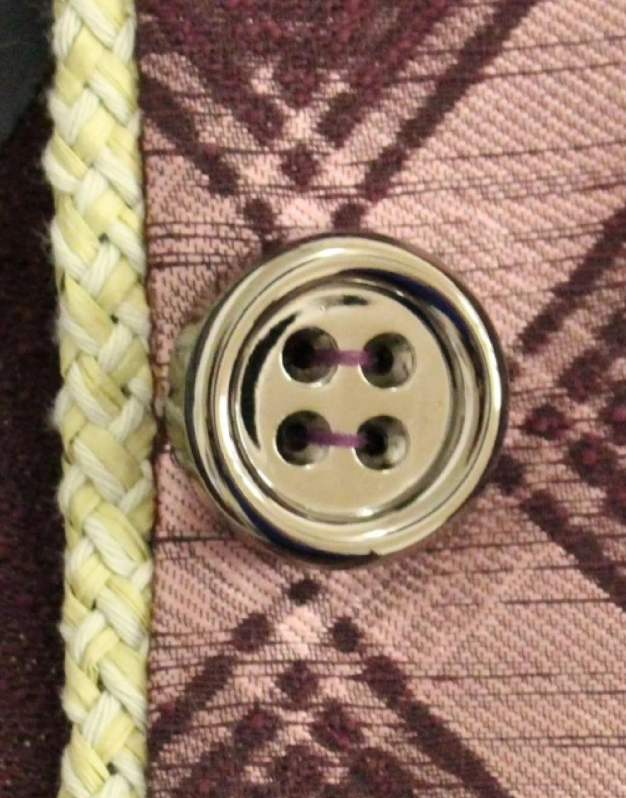 House of Holland Purple checkered blazer jacket - S - Coats & Jackets