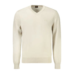 Hugo Boss Beige Cotton Men Sweater - S