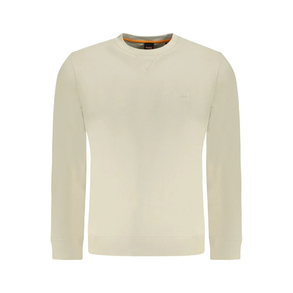 Hugo Boss Beige Cotton Men Sweater - Sweatshirts