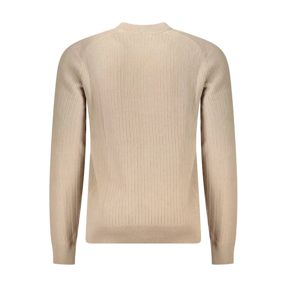 Hugo Boss Beige Cotton Men Sweater - XL
