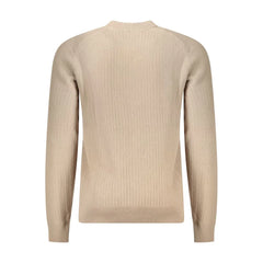 Hugo Boss Beige Cotton Men Sweater - XL