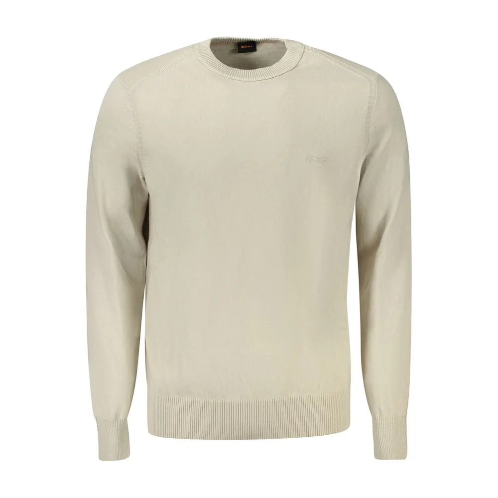 Hugo Boss Beige Cotton Sweater - Sweaters